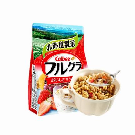 Calbee卡乐比 日本进口 富果乐水果麦片 营养早餐燕麦片700g